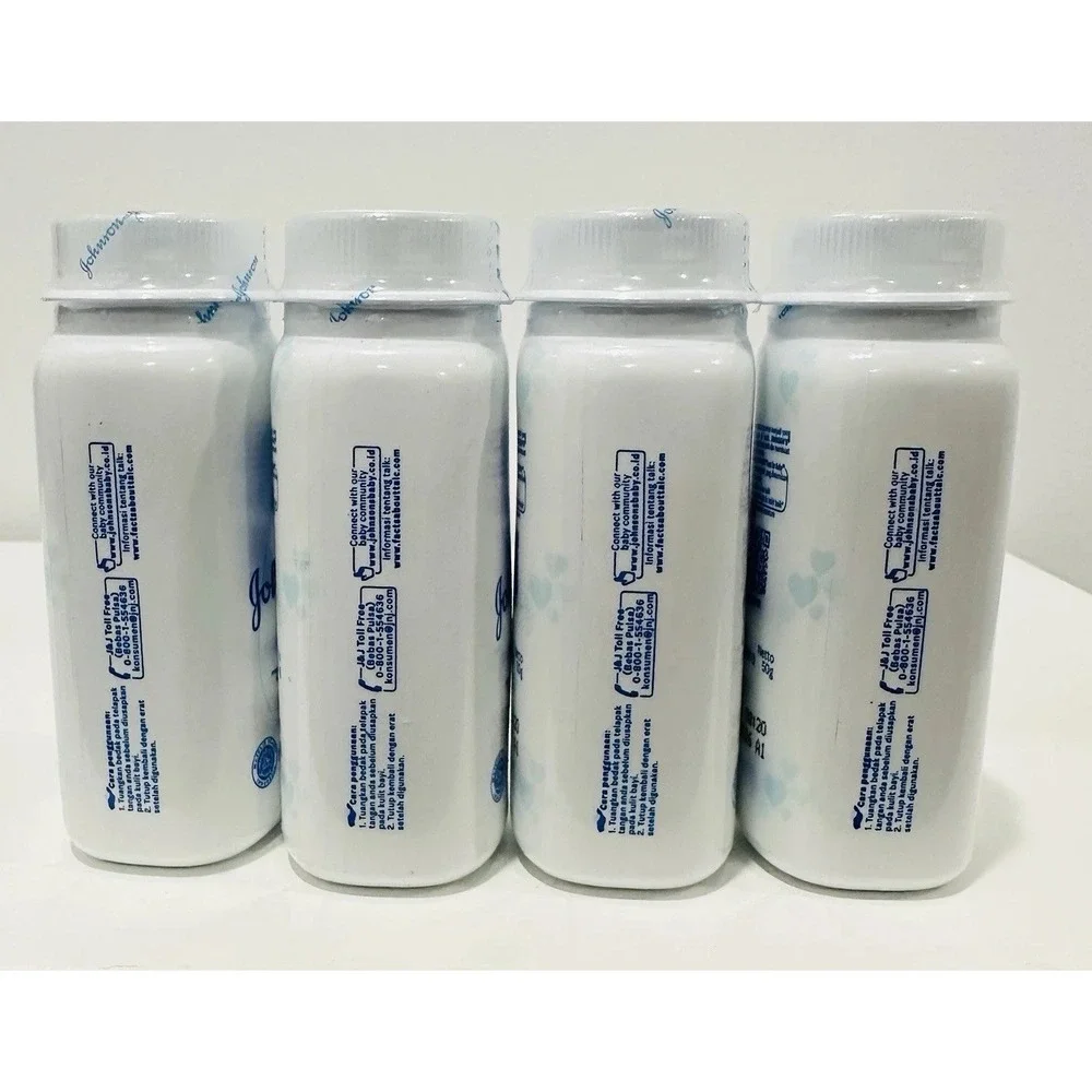 X4 MINI Johnson's Baby Powder Silky Soft Skin W/ Talc Hypoallergenic 1.8oz (50g)